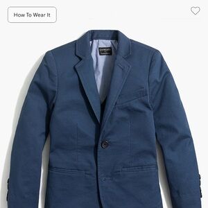 Crewcuts Boys' Thompson suit jacket in flex chino (Navy Blue Blazer) Size 4-5
